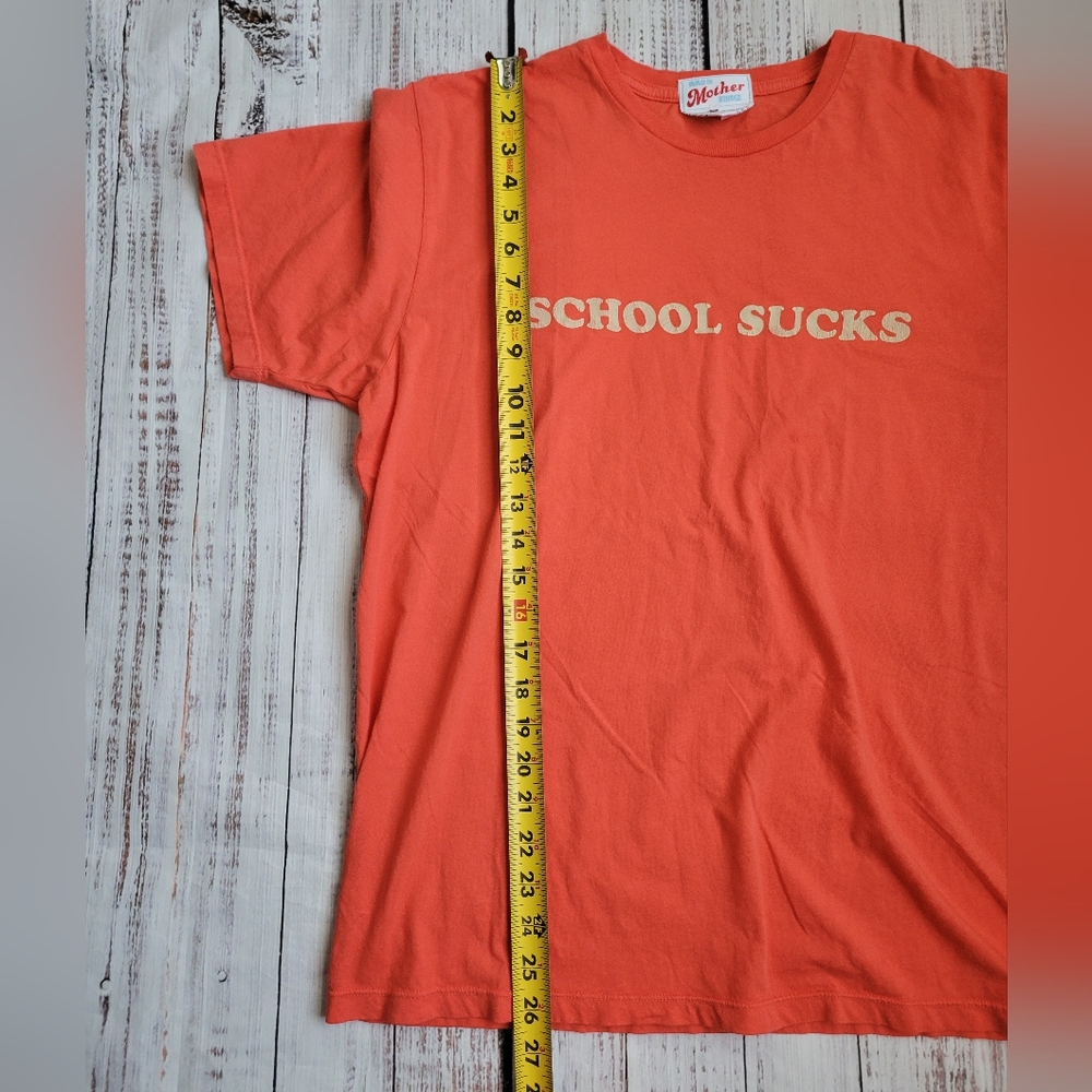 MOTHER The Rowdy Sink or Swim Team Graphic Tee School Sucks Medium NEW NWT - Picture 3 of 5